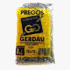 Prego 12 x 12 com Cabeça - Venda por Kilo | Alta Resistência e Durabilidade